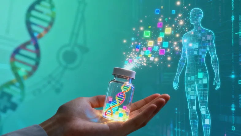 基因双螺旋结构示意图，突出突变位点