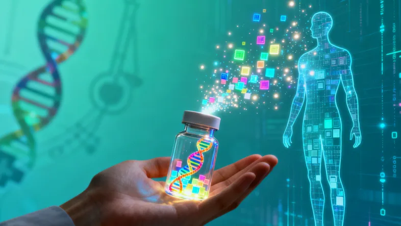 年轻人在跑步，旁边有一个巨大的心脏警示符号