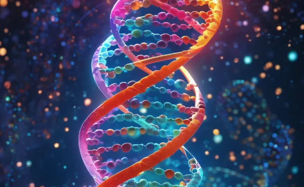 医生在超声引导下进行羊膜腔穿刺操作示意图