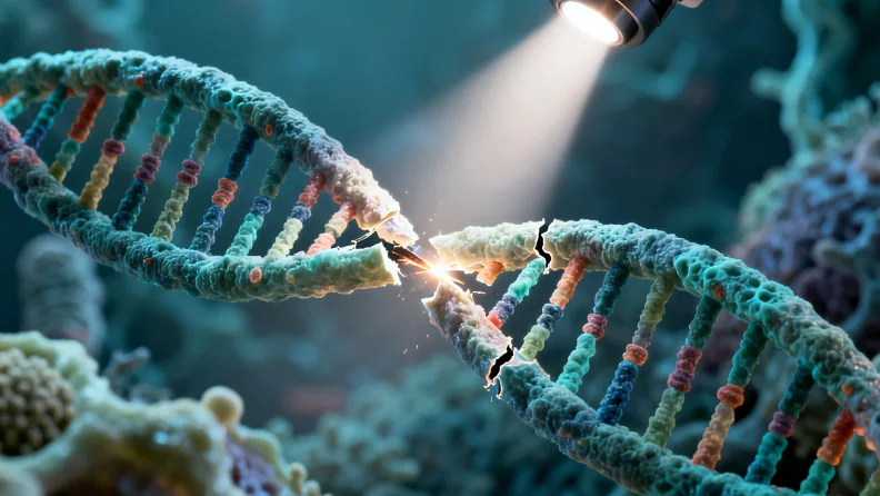 基因检测报告单关键部分示意图