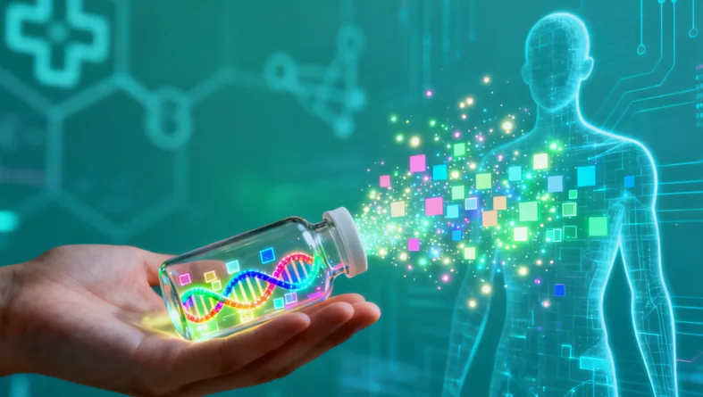 一张简化的三代家系图示例