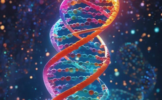 父子两人同时看痛风门诊的示意插画