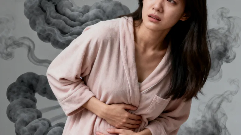 成骨不全症患儿下肢X光片,显示长骨纤细弯曲