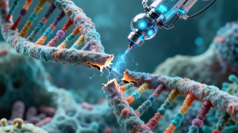 显示RB1基因位点与突变的示意图