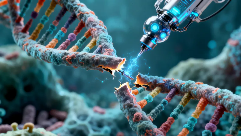 Waardenburg综合征儿童特征示意图：一撮白发与蓝眼睛