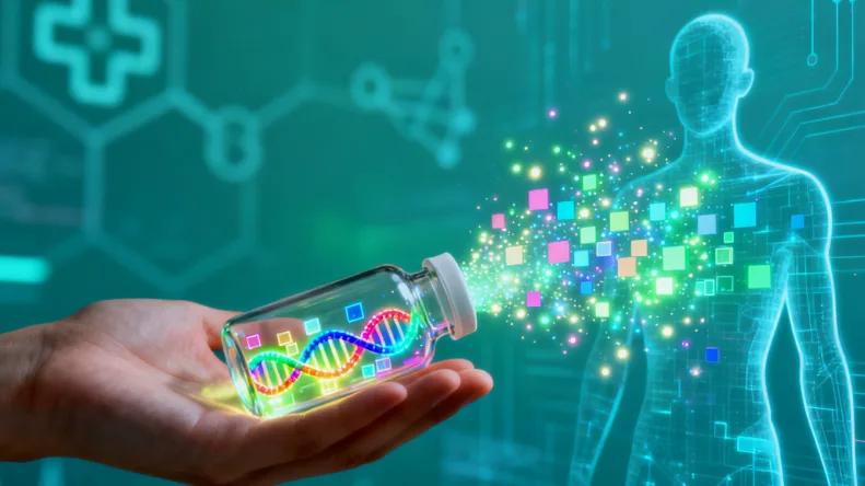 医生与患者讨论基因检测报告