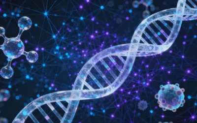 皮肤结构示意图与错误基因标注对比