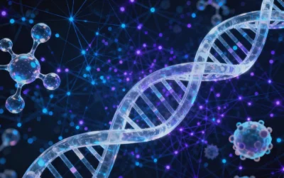 显微镜下形态各异的真菌菌丝和孢子