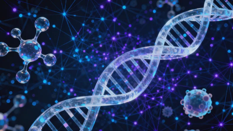 显微镜下形态各异的真菌菌丝和孢子