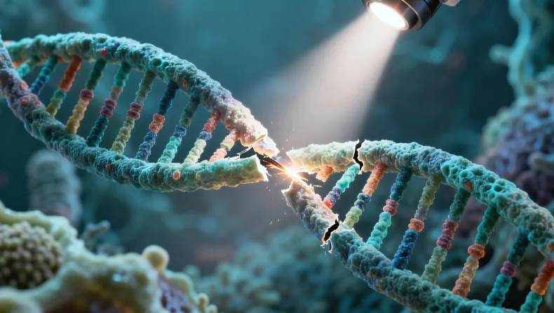 传统显微镜检与现代化分子检测实验室对比图