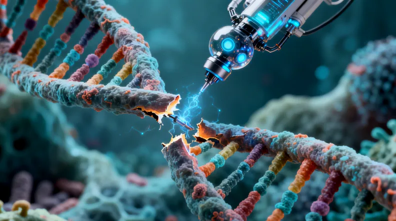 医生在电脑前分析病原测序报告