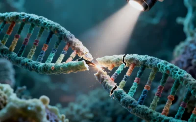 肺癌细胞与靶向药物作用示意图