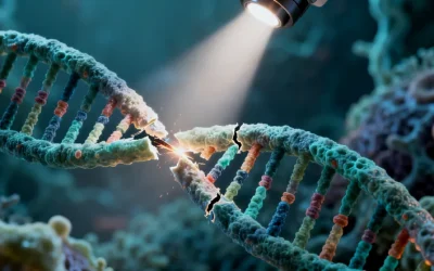 医生与患者共同查看基因检测报告