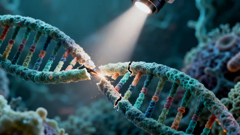 医生与患者共同查看基因检测报告