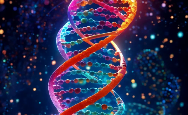 基因测序数据可视化示意图