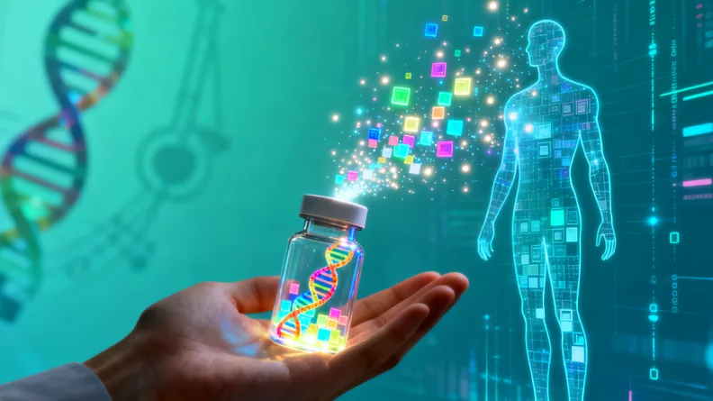 一张显示三代家族谱系与疾病关系的示意图