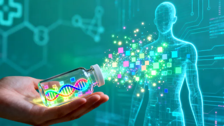 医生与患者家属在诊室沟通基因检测事宜