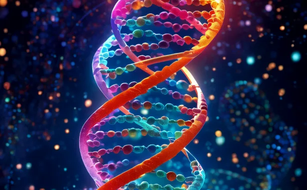 肾脏DNA双螺旋结构示意图