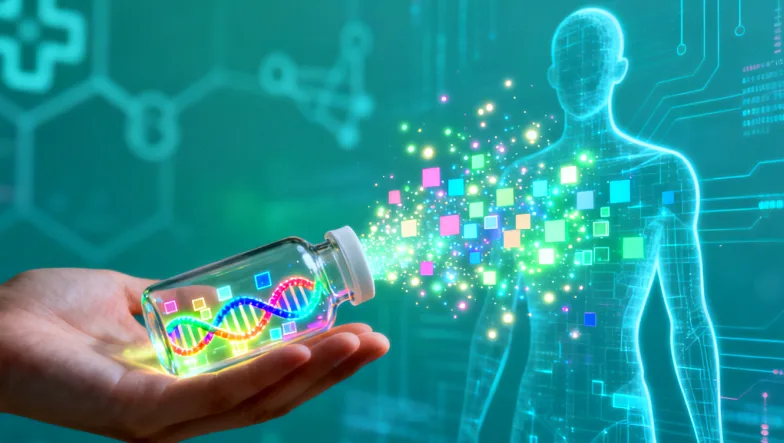 医生与患者共同查看基因检测报告的场景