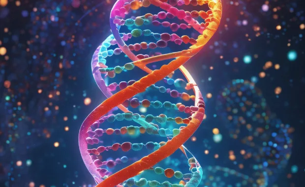 一对夫妇在咨询医生，查看基因报告