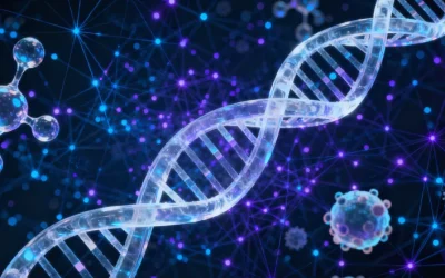 皮肤科医生与患者讨论基因检测报告