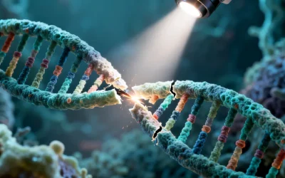 一位老人困惑地看着手中的药盒