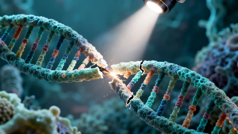 一位老人困惑地看着手中的药盒