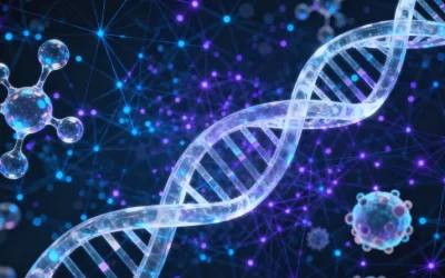 医生与家长讨论孩子视力检查报告