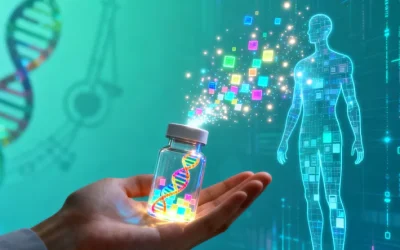 家族树与癌症符号示意图