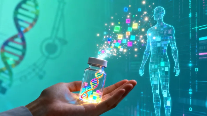 家族树与癌症符号示意图