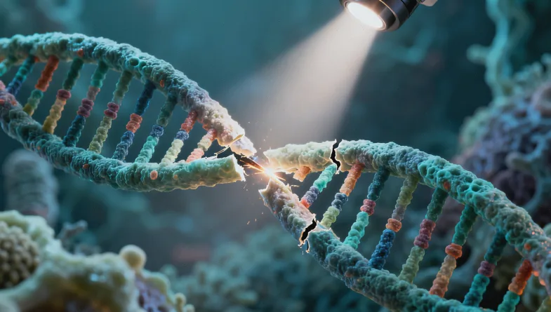 医生与患者讨论基因检测报告