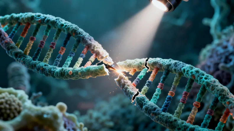 医生正在检查婴儿的耳部形态