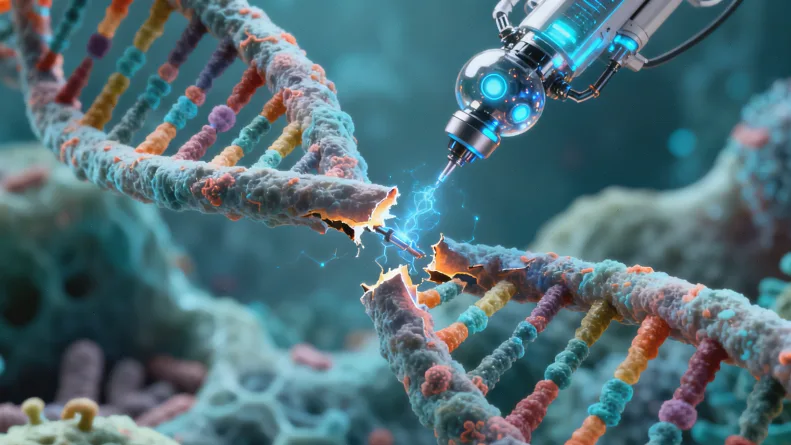 肾脏超声图像显示多发囊肿