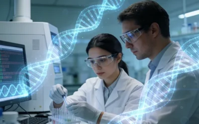 基因修复机制与突变对比示意图