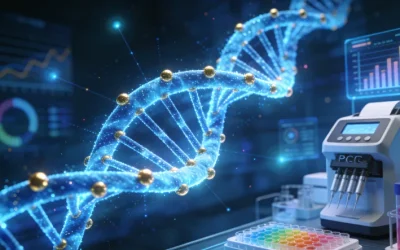 医生与患者共同查看基因检测报告