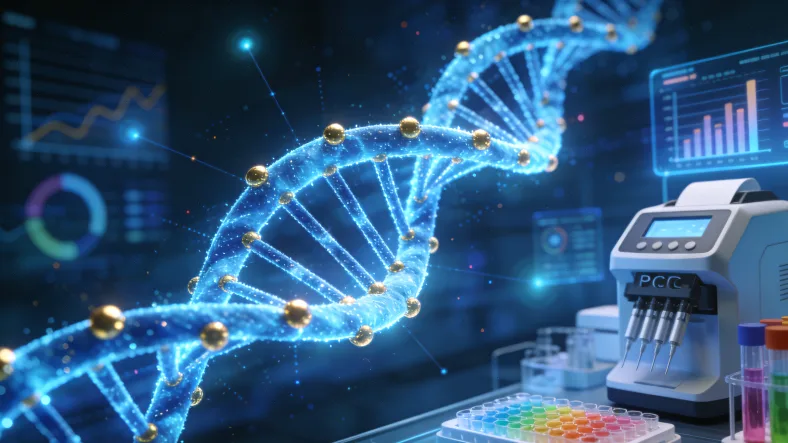 医生与患者共同查看基因检测报告