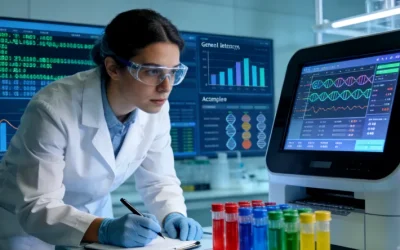 液体活检示意图：从采血到分析ctDNA的流程