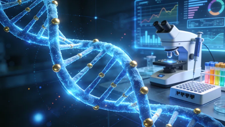 基因检测报告关键部分标注示意图