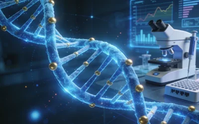 医生与患者讨论基因检测报告