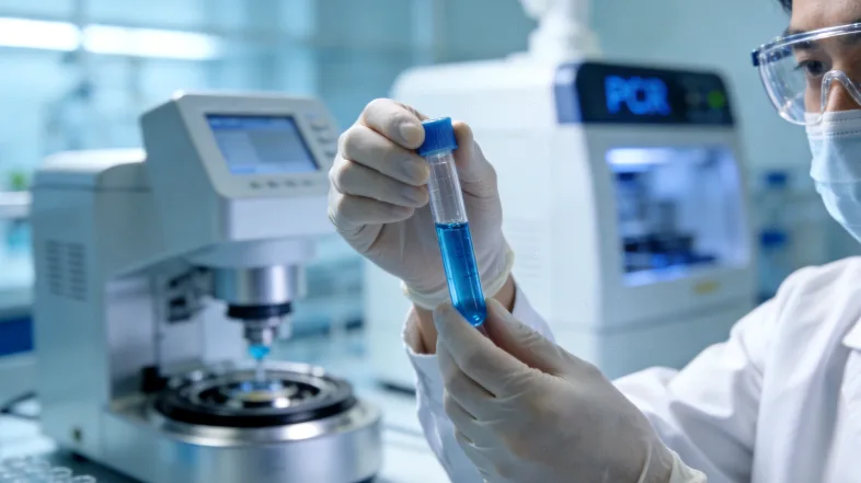 肺癌组织切片基因测序过程形象展示