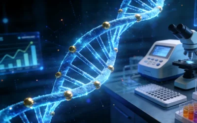 医生与患者共同查看基因检测报告