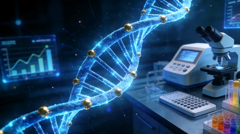 医生与患者共同查看基因检测报告