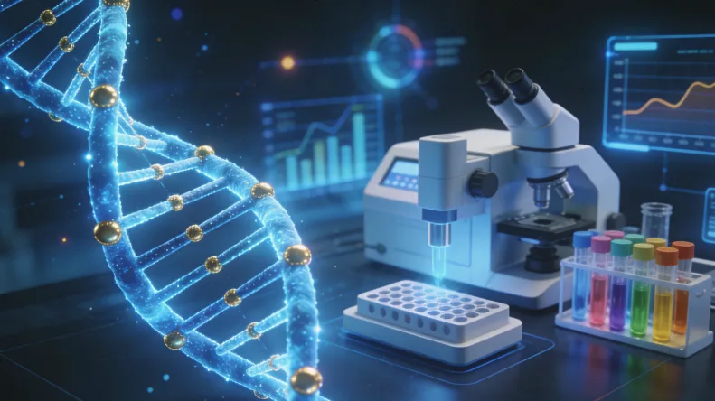 基因检测报告与日常药品摆放在一起