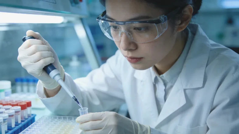 医生与患者讨论基因检测报告