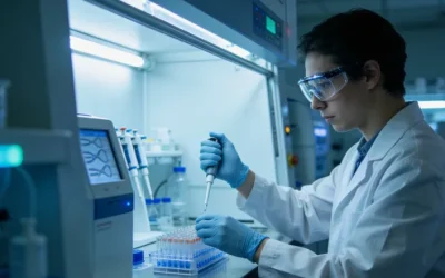 医生与患者讨论病理报告的场景