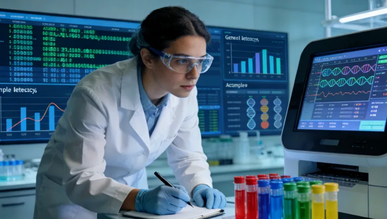 基因检测报告结论摘要部分特写