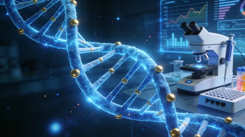 BRCA基因双螺旋结构突出显示