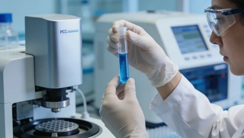 显微镜下的乳腺癌组织切片