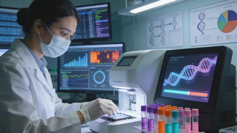 传统组织活检与液体活检原理对比图