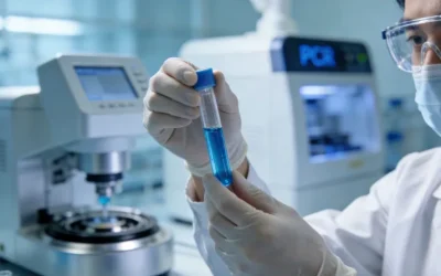 医生向患者解释BRCA基因检测报告